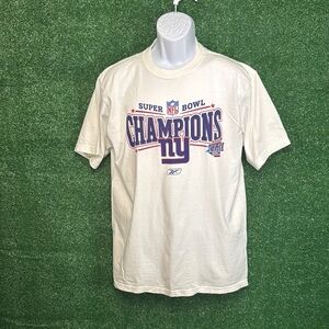 Reebok White Cotton T-Shirt G-Men Champions